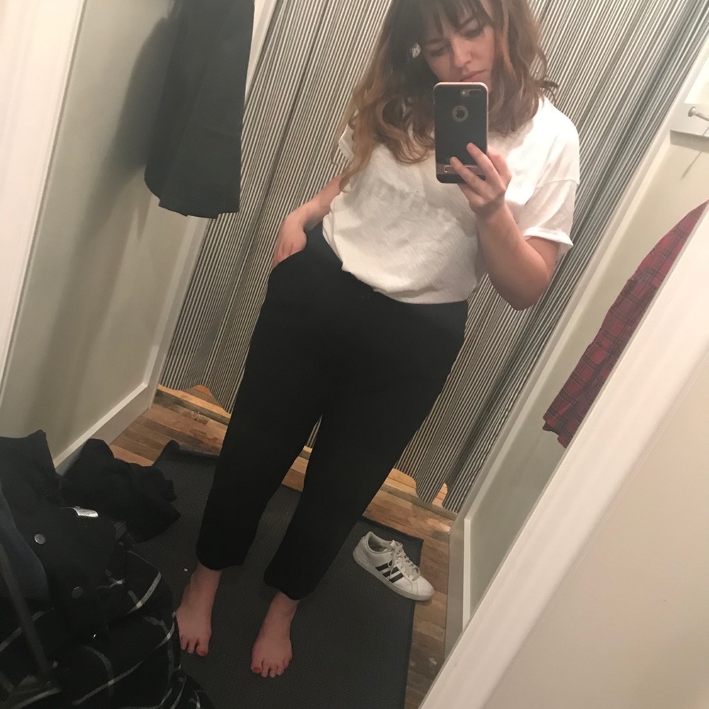madewell black trousers